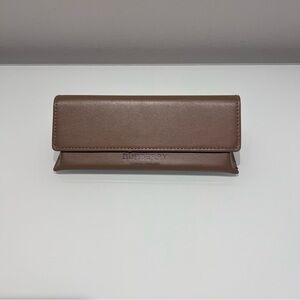 Burberry Camel Brown Soft Leather Glasses Case